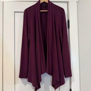 Bobeau Maroon Women's Cardigan